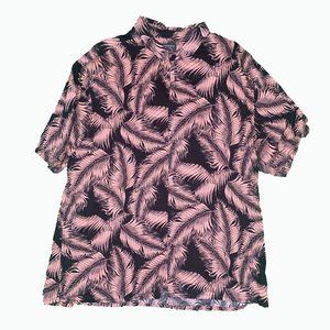 Primark short sleeve button-up tropical shirt